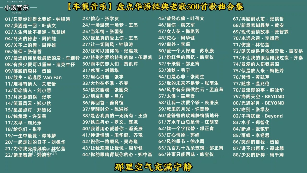 经典男版老歌500首大全，岁月沉淀的音乐瑰宝