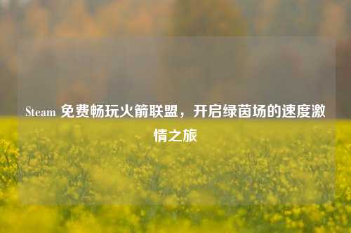 Steam 免费畅玩火箭联盟，开启绿茵场的速度激情之旅