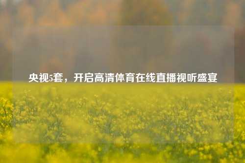 央视5套，开启高清体育在线直播视听盛宴