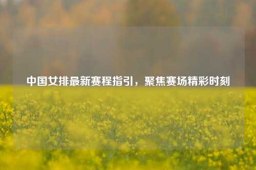 中国女排最新赛程指引，聚焦赛场精彩时刻
