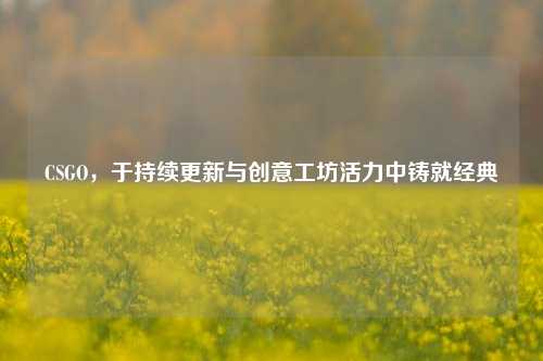 CSGO，于持续更新与创意工坊活力中铸就经典