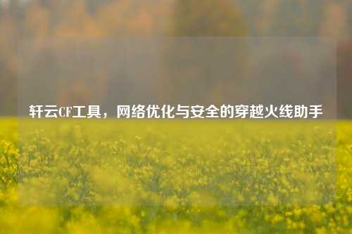 轩云CF工具，网络优化与安全的穿越火线助手