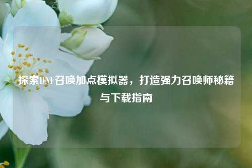 探索DNF召唤加点模拟器，打造强力召唤师秘籍与下载指南