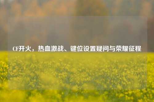 CF开火，热血激战、键位设置疑问与荣耀征程