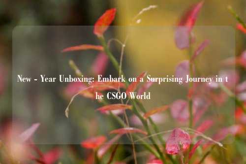 New - Year Unboxing: Embark on a Surprising Journey in the CSGO World