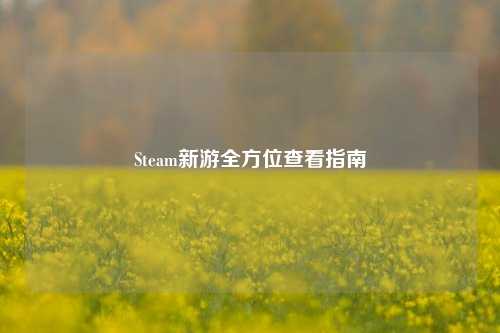 Steam新游全方位查看指南