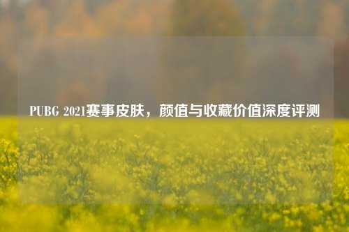 PUBG 2021赛事皮肤，颜值与收藏价值深度评测