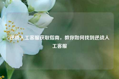 逆战人工客服获取指南，教你如何找到逆战人工客服