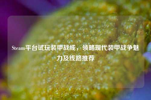 Steam平台试玩装甲战线，领略现代装甲战争魅力及线路推荐