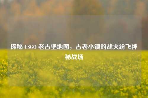 探秘 CSGO 老古堡地图，古老小镇的战火纷飞神秘战场