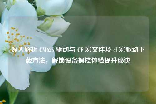 深入解析 CM625 驱动与 CF 宏文件及 cf 宏驱动下载方法，解锁设备操控体验提升秘诀