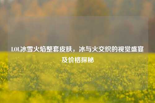 LOL冰雪火焰整套皮肤，冰与火交织的视觉盛宴及价格探秘