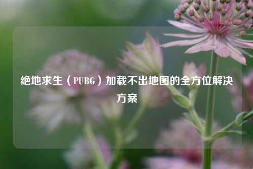 绝地求生（PUBG）加载不出地图的全方位解决方案