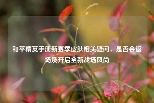 和平精英手册新赛季皮肤相关疑问，是否会返场及开启全新战场风尚