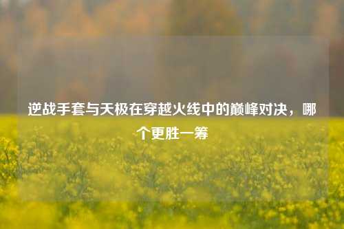 逆战手套与天极在穿越火线中的巅峰对决,哪个更胜一筹