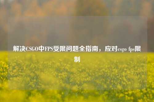 解决CSGO中FPS受限问题全指南，应对csgo fps限制