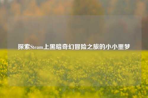 探索Steam上黑暗奇幻冒险之旅的小小噩梦