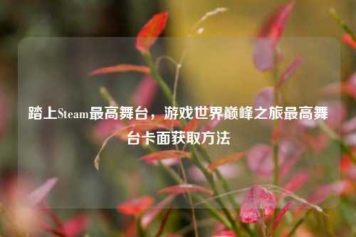 踏上Steam最高舞台，游戏世界巅峰之旅最高舞台卡面获取方法