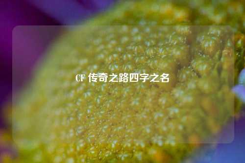 CF 传奇之路四字之名