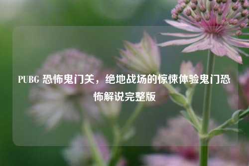 PUBG 恐怖鬼门关,绝地战场的惊悚体验鬼门恐怖解说完整版