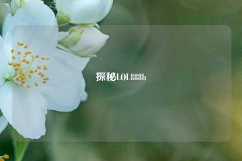探秘LOL888h