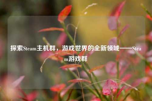 探索Steam主机群，游戏世界的全新领域——Steam游戏群
