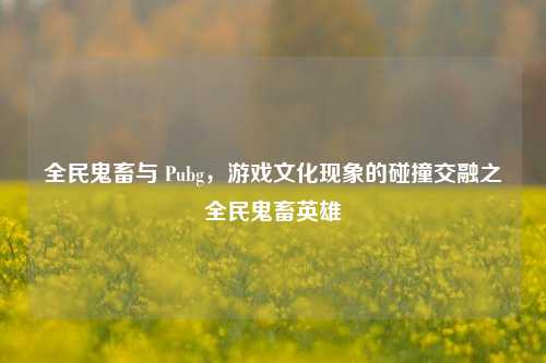 全民鬼畜与 Pubg,游戏文化现象的碰撞交融之全民鬼畜英雄