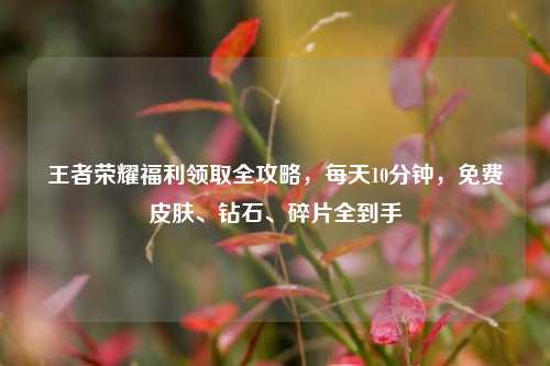 王者荣耀福利领取全攻略，每天10分钟，免费皮肤、钻石、碎片全到手