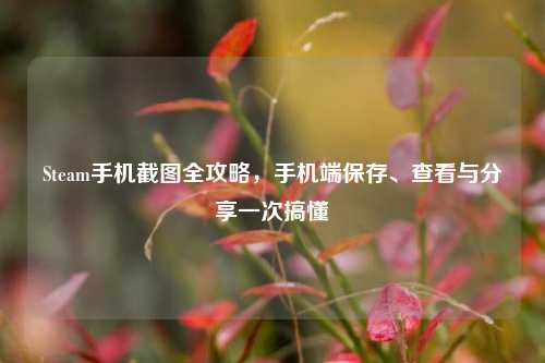 Steam手机截图全攻略，手机端保存、查看与分享一次搞懂
