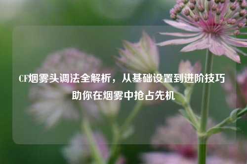 CF烟雾头调法全解析，从基础设置到进阶技巧 助你在烟雾中抢占先机