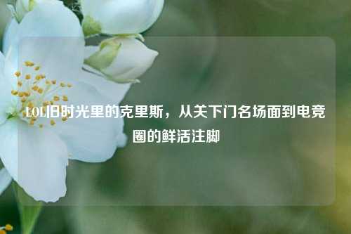 LOL旧时光里的克里斯，从关下门名场面到电竞圈的鲜活注脚