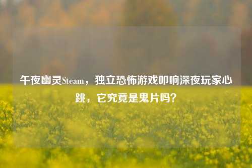午夜幽灵Steam，独立恐怖游戏叩响深夜玩家心跳，它究竟是鬼片吗？