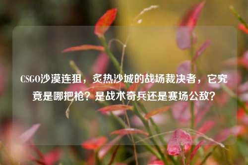 CSGO沙漠连狙，炙热沙城的战场裁决者，它究竟是哪把枪？是战术奇兵还是赛场公敌？