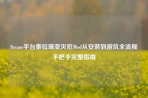 Steam平台泰拉瑞亚灾厄Mod从安装到避坑全流程手把手完整指南
