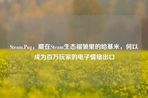 Steam.Pug，藏在Steam生态褶皱里的哈基米，何以成为百万玩家的电子情绪出口