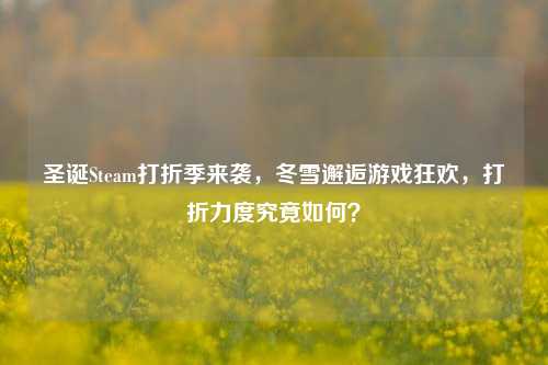 圣诞Steam打折季来袭，冬雪邂逅游戏狂欢，打折力度究竟如何？
