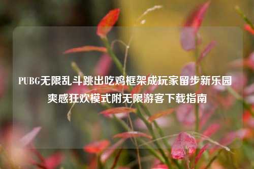 PUBG无限乱斗跳出吃鸡框架成玩家留步新乐园 爽感狂欢模式附无限游客下载指南
