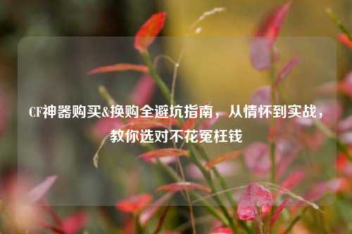 CF神器购买&换购全避坑指南，从情怀到实战，教你选对不花冤枉钱
